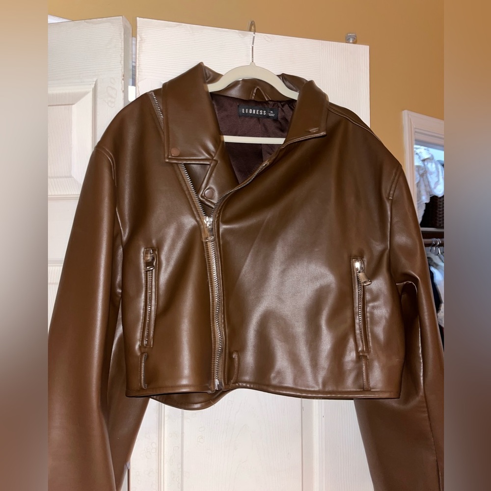 Lioness Brown Leatjer Jacket